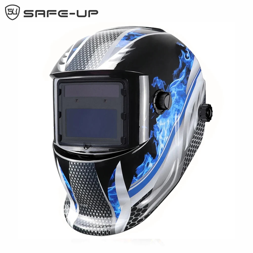 SmartGearPros Solar-Powered Auto-Darkening Welding Helmet - Professional Shade 4/9-13