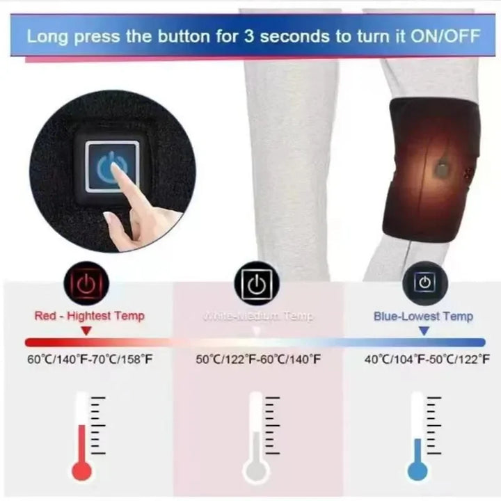 SmartGearPros Electric Heated Knee Pad – Pain Relief & Joint Support for Arthritis & Injury Recovery