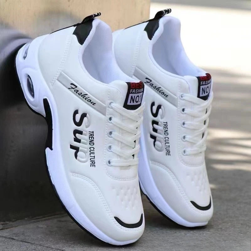 SmartGearPros Men's Height Increasing Shoes - 6CM Elevator Running Sneakers Anti-Slip Anti-Odor Leather Surface EU 39-45