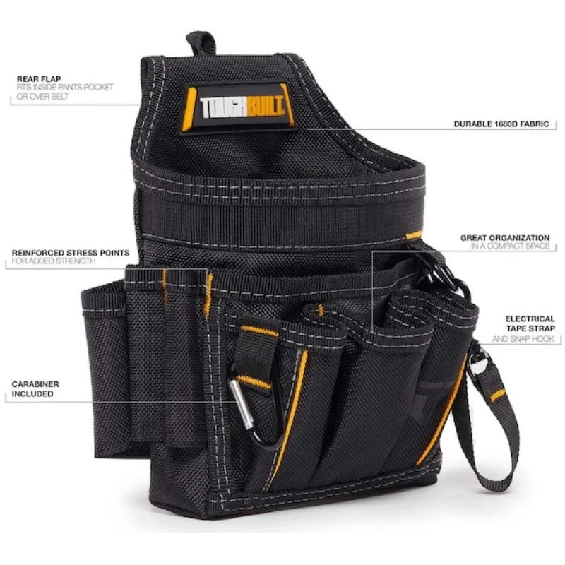 SmartGearPros tool pouch clipped to belt during outdoor work