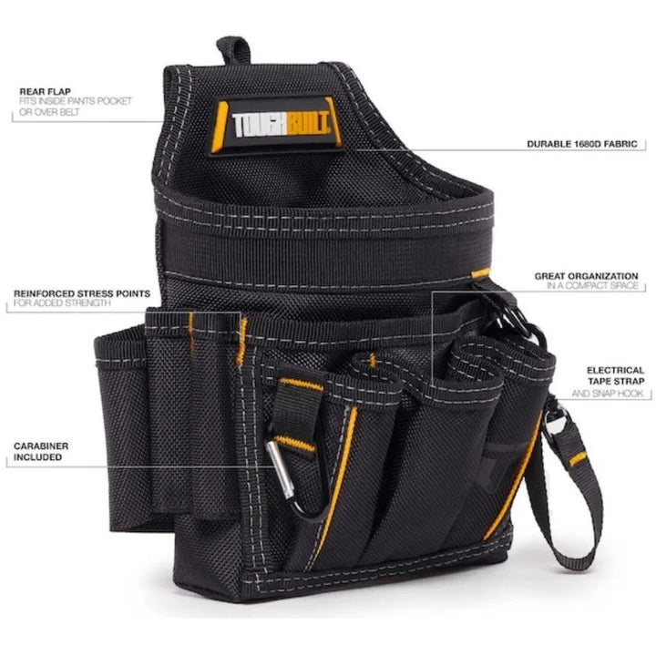 SmartGearPros tool pouch clipped to belt during outdoor work