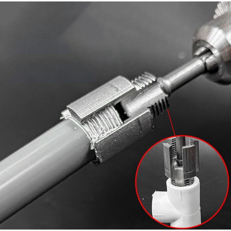 SmartGearPros DN15/DN20 Double-Ended Pipe Threading Tool - Electric Drill Adapter