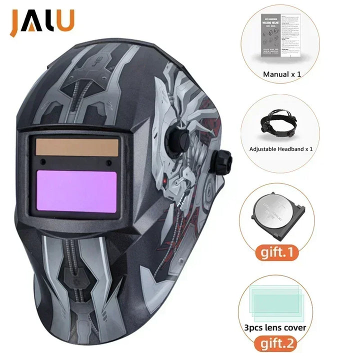 Back view showing adjustable ratchet headband