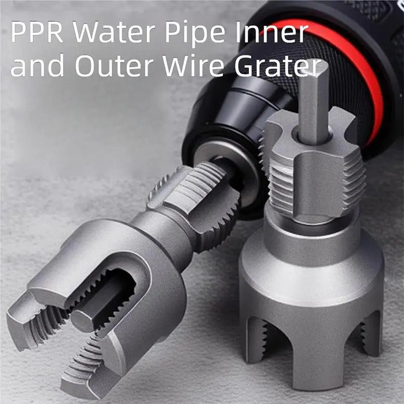 SmartGearPros DN15/DN20 Double-Ended Pipe Threading Tool - Electric Drill Adapter