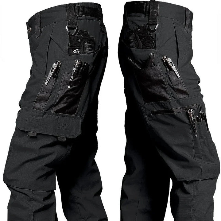 SmartGearPros Men's Rugged Work Pants – Multi-Pocket, Wear-Resistant, Heavy-Duty Straight-Leg Design