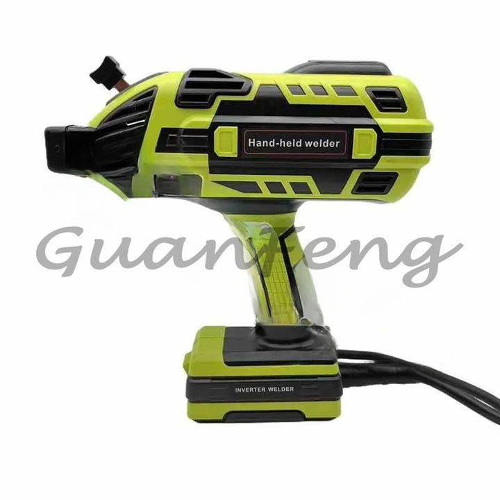 Hand-held welder with 'Guanteng' branding on a white background