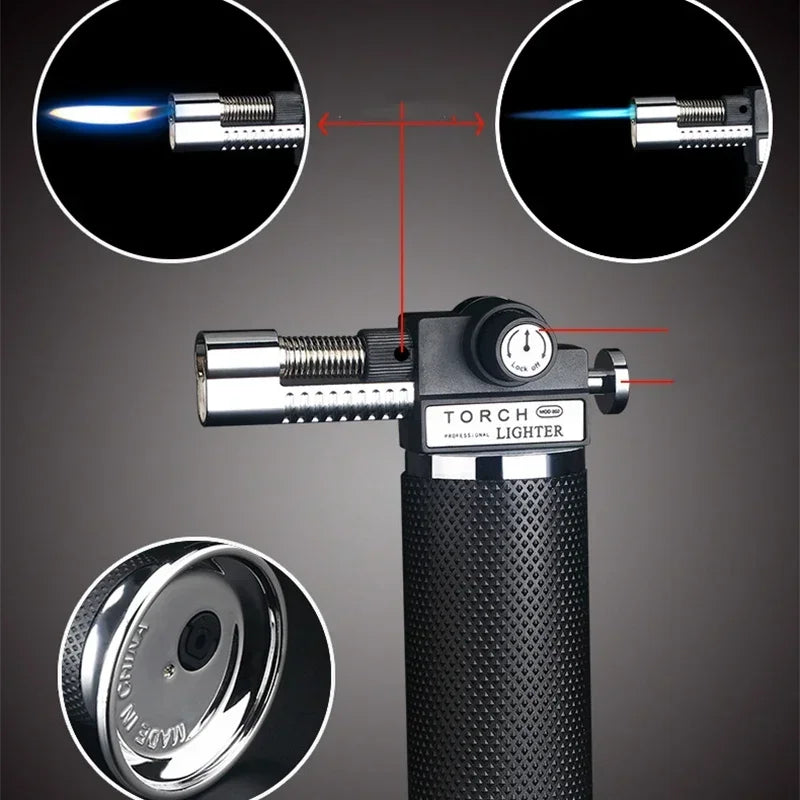 SmartGearPros Windproof Gas Lighter – High-Capacity BBQ & Kitchen Cooking Torch