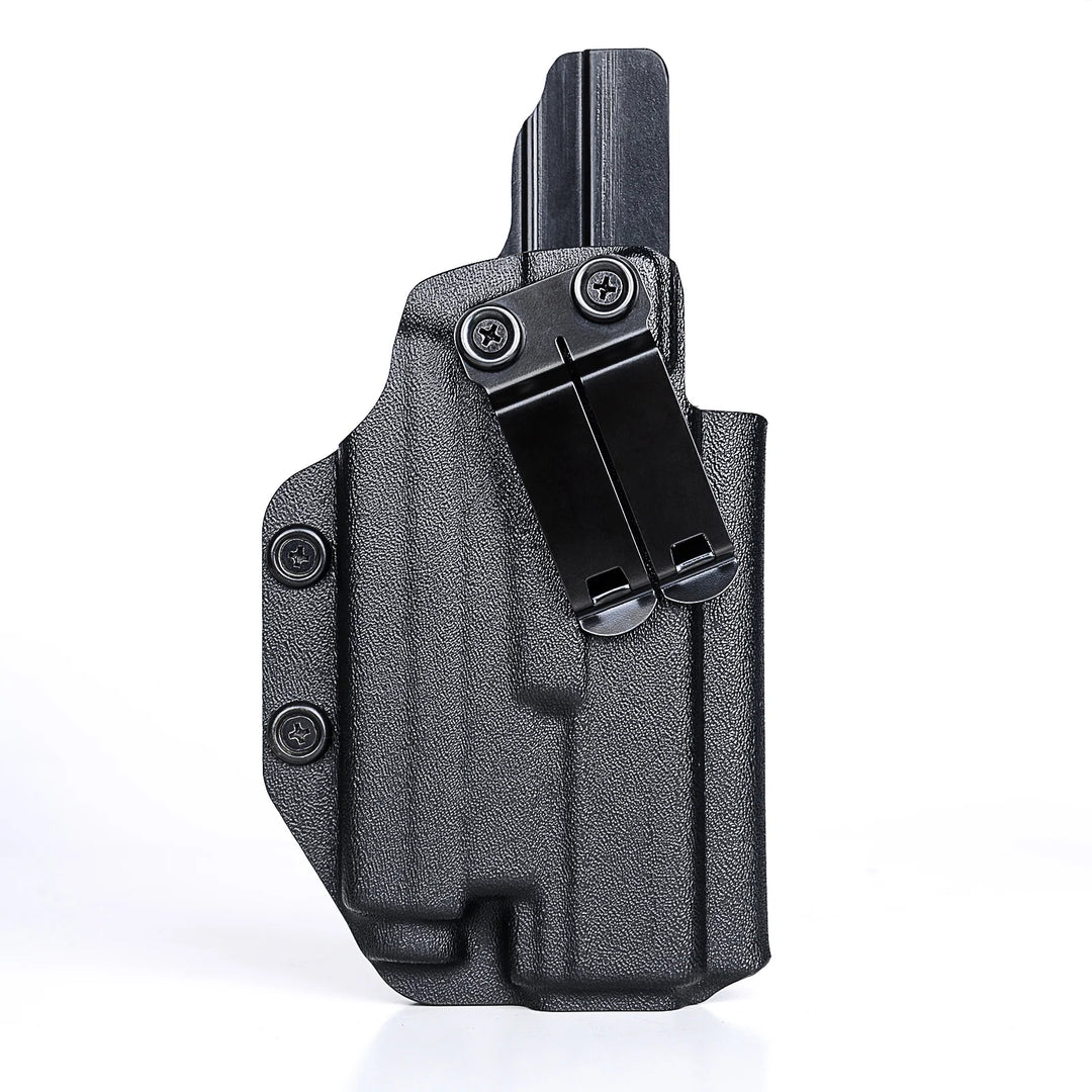 SmartGearPros IWB Kydex Holster for Glock 19 - Olight Baldr S Tactical Flashlight Optic Cut Appendix