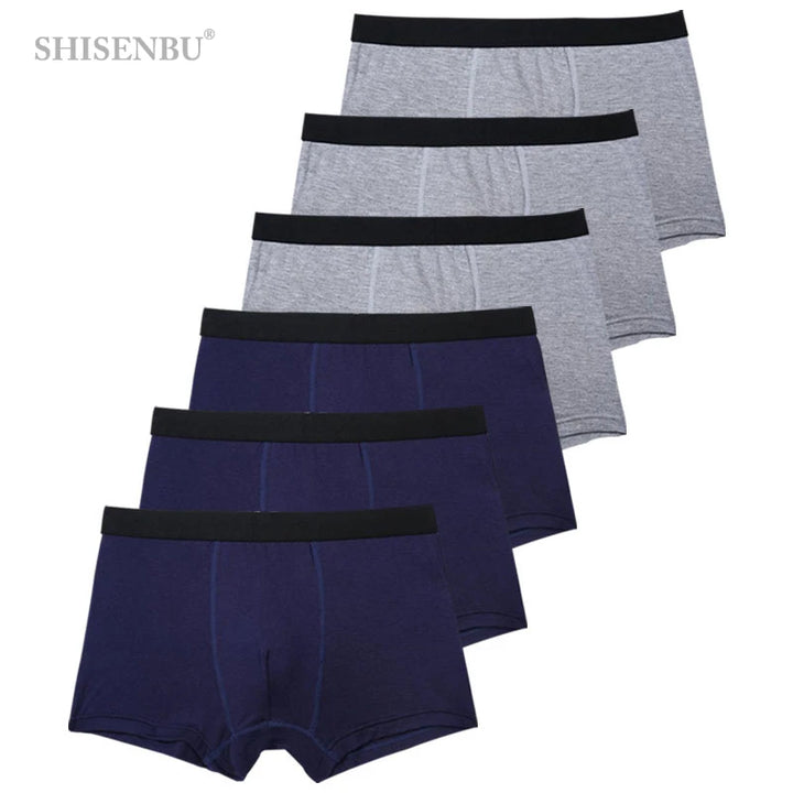 SmartGearPros BambooFlex Boxer Set - 6-Pack Ultra-Soft Breathable Underwear