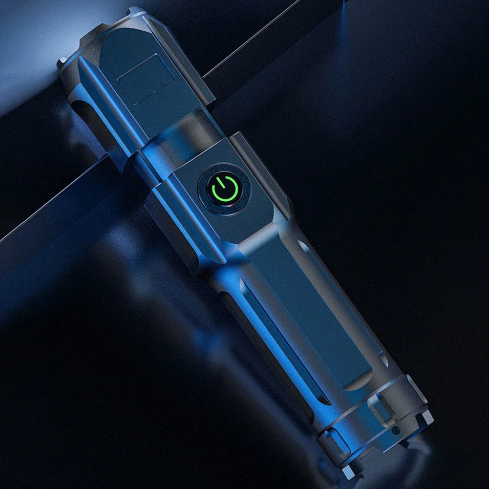 USB rechargeable port shown in close-up with charging icon