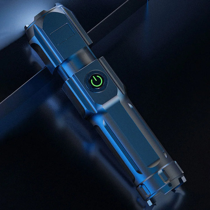 USB rechargeable port shown in close-up with charging icon