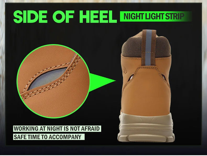 SmartGearPros Indestructible Steel-Toe Boots – Waterproof Safety Footwear for Rugged Work & Weather