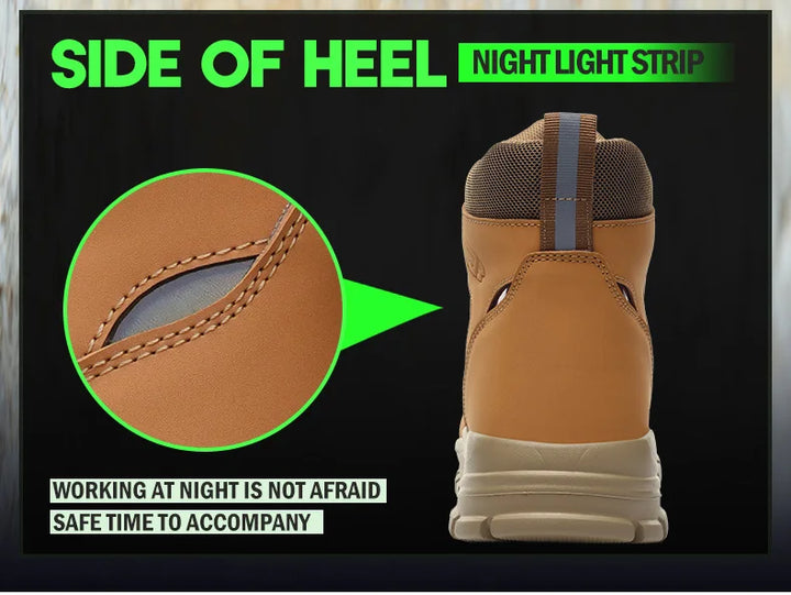 SmartGearPros Indestructible Steel-Toe Boots – Waterproof Safety Footwear for Rugged Work & Weather