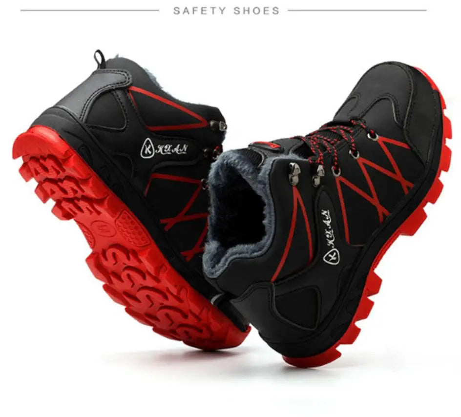 SmartGearPros Men's Steel Toe Safety Boots - Slip-Resistant Puncture-Proof Work Boots