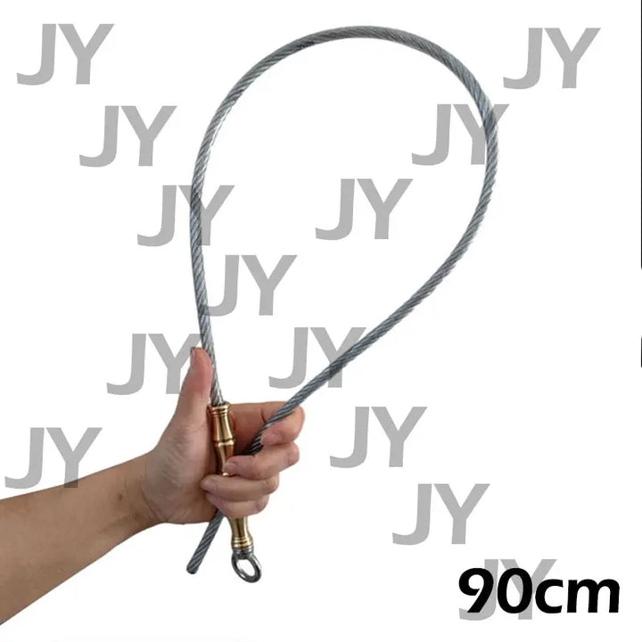 SmartGearPros Outdoor EDC Self Defense Steel Wire Tool - Portable Whip Brass Window Breaker