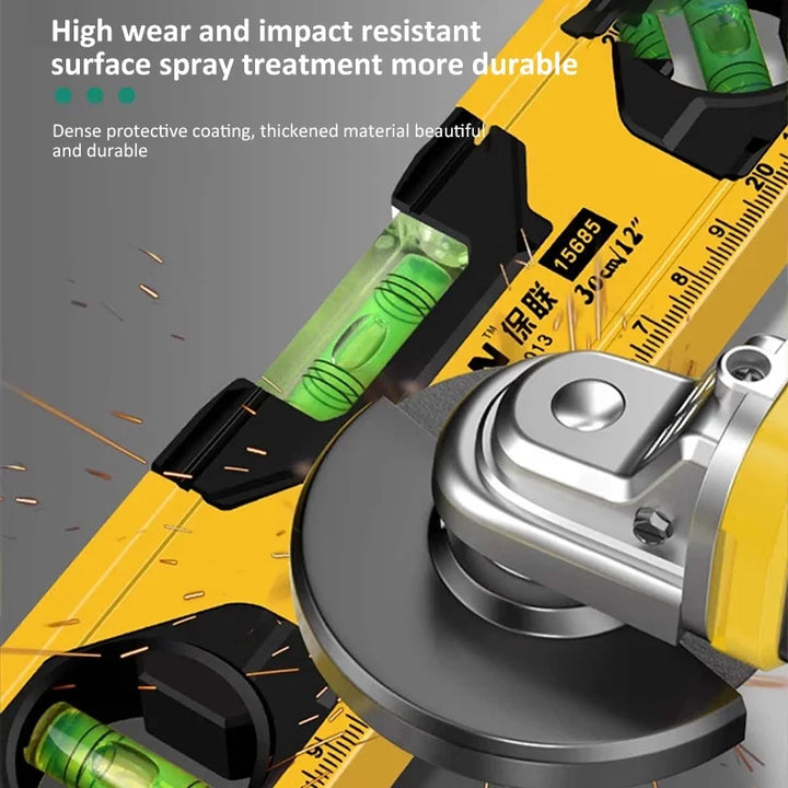 SmartGearPros 3-in-1 Magnetic Spirit Level – 0°/45°/90° Angle Tool with Precision Bubble Vials