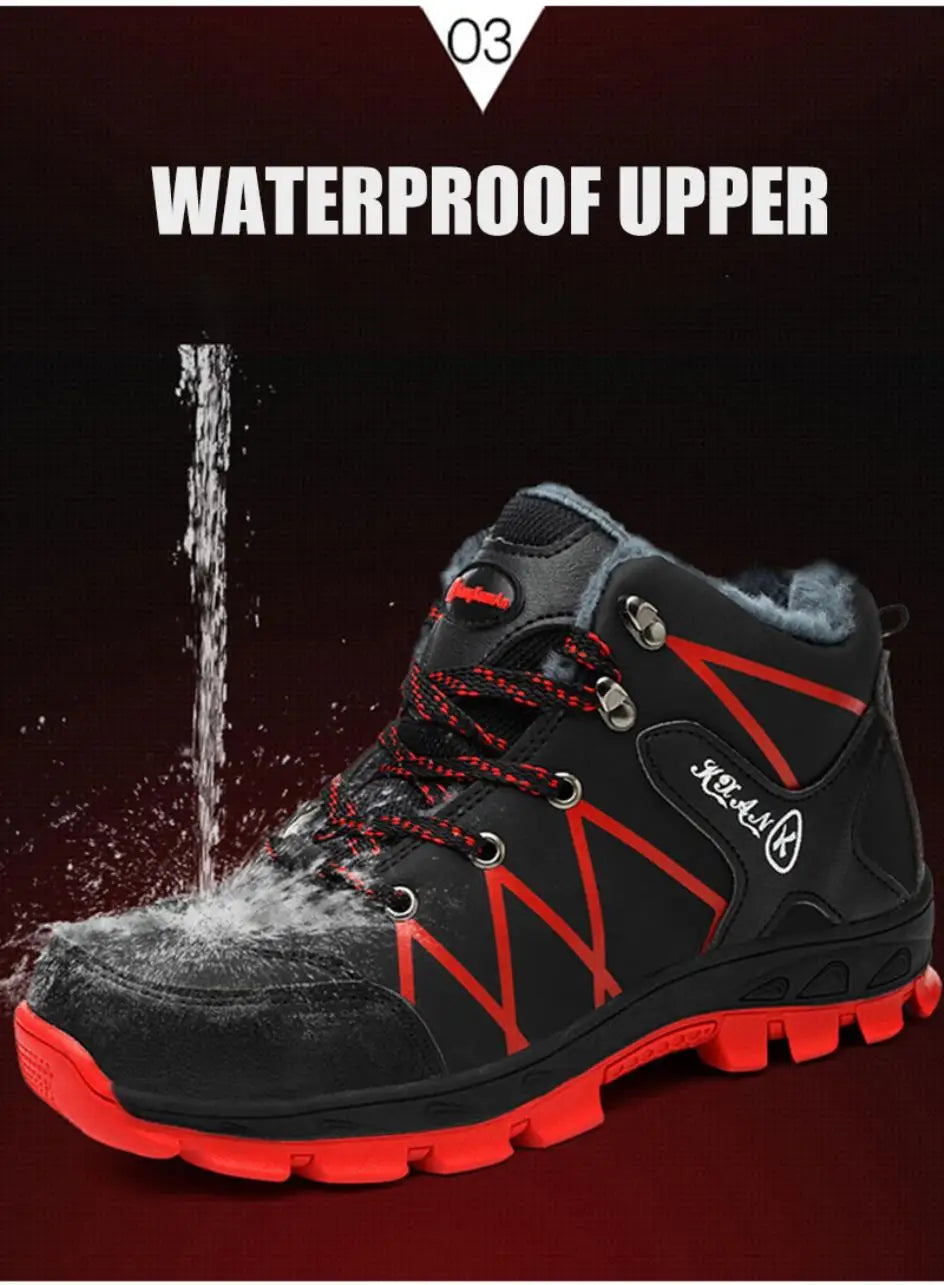 SmartGearPros Men's Steel Toe Safety Boots - Slip-Resistant Puncture-Proof Work Boots