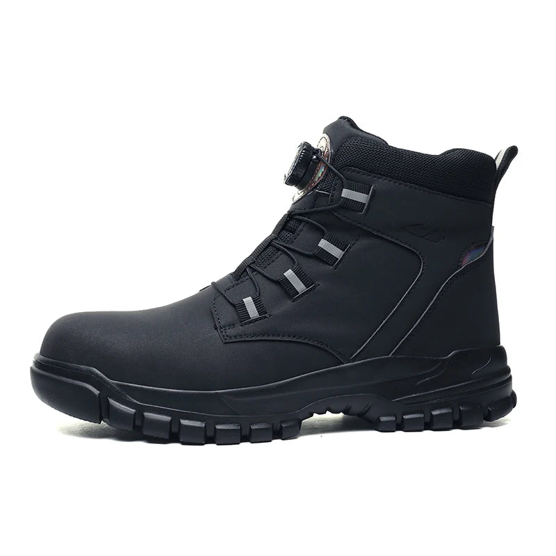SmartGearPros Indestructible Steel-Toe Boots – Waterproof Safety Footwear for Rugged Work & Weather