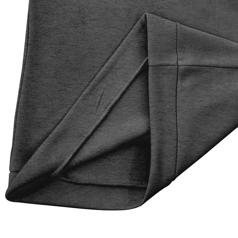 Men's Heavy Fleece Sweater - Half-Zip Stand Collar Pullover