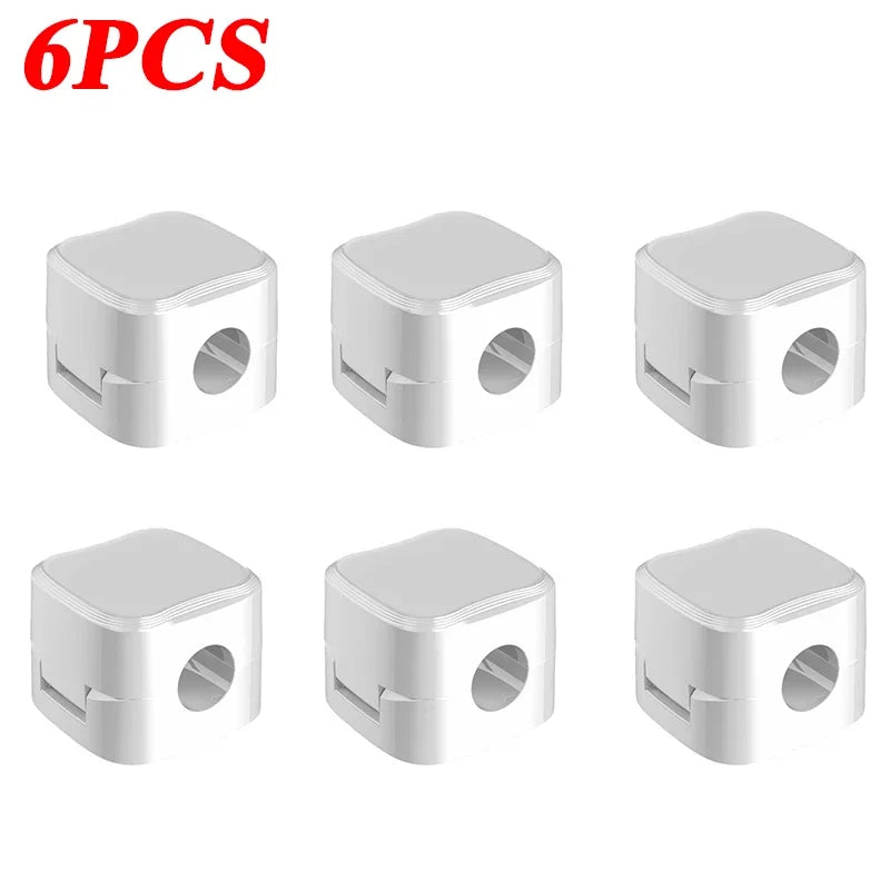 SmartGearPros Magnetic Cable Clip – Adhesive Cord Organizer with Snap-On Holders for Desk, Car & Wall Use