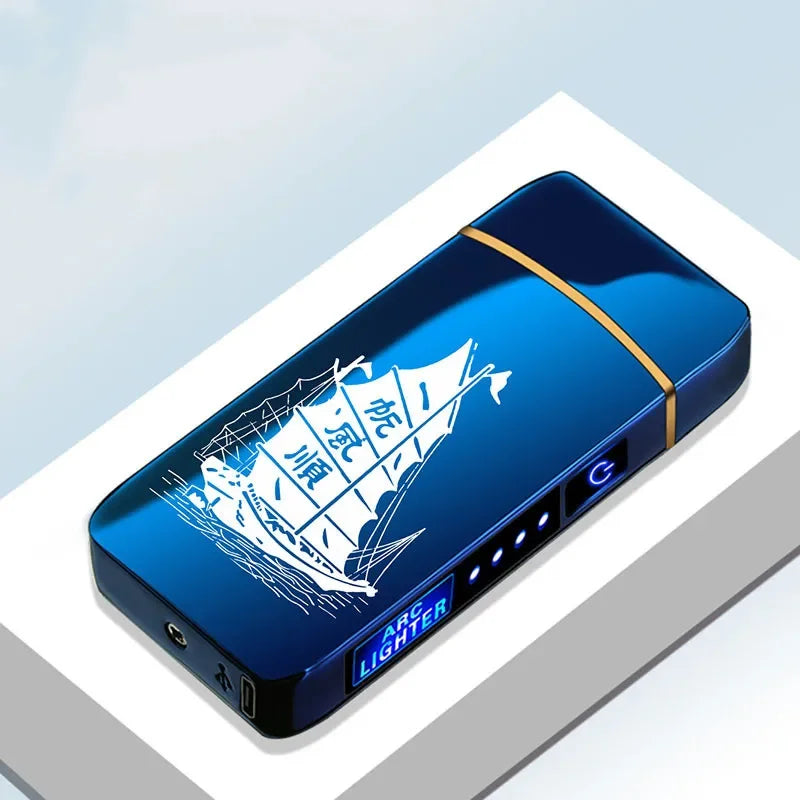 SmartGearPros Windproof Electric Plasma Lighter – Rechargeable, Flameless & USB Powered for Camping or Everyday Carry