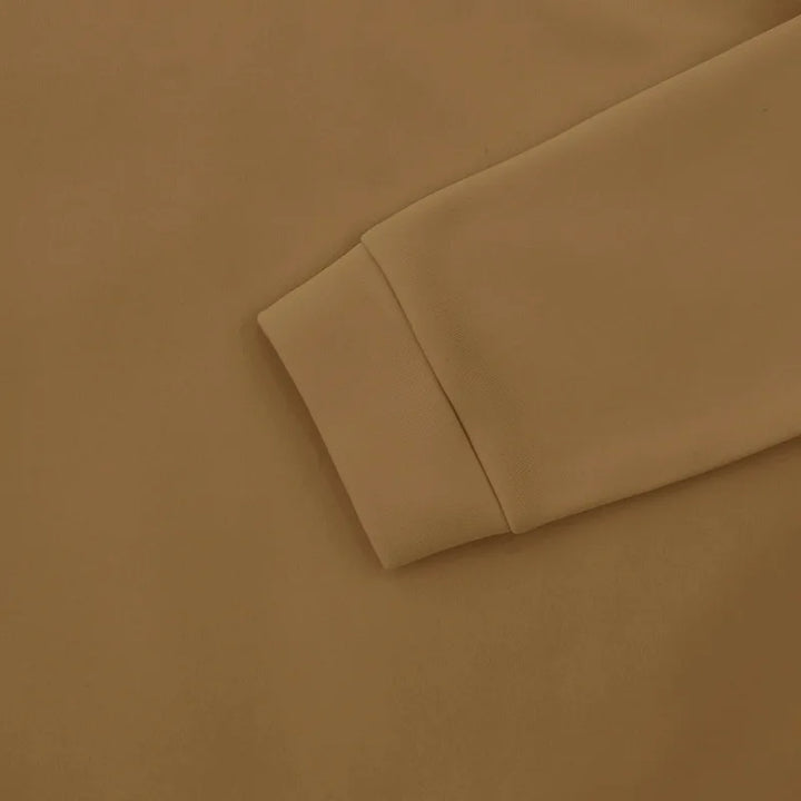 Men's Heavy Fleece Sweater - Half-Zip Stand Collar Pullover