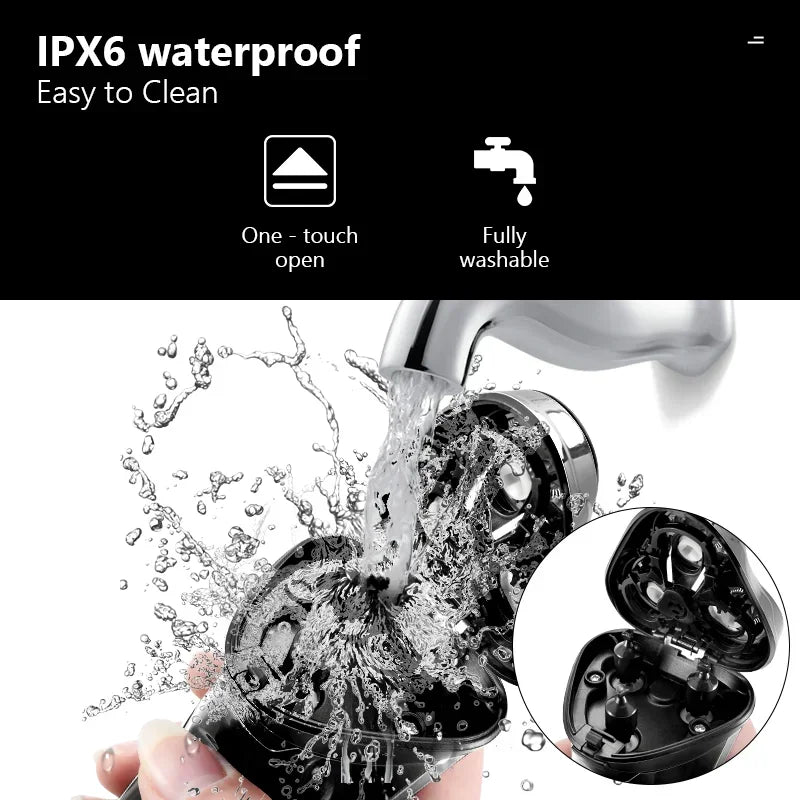 SmartGearPros Waterproof Electric Shaver – Fast Charging, Rechargeable Beard Trimmer & Shaving Machine