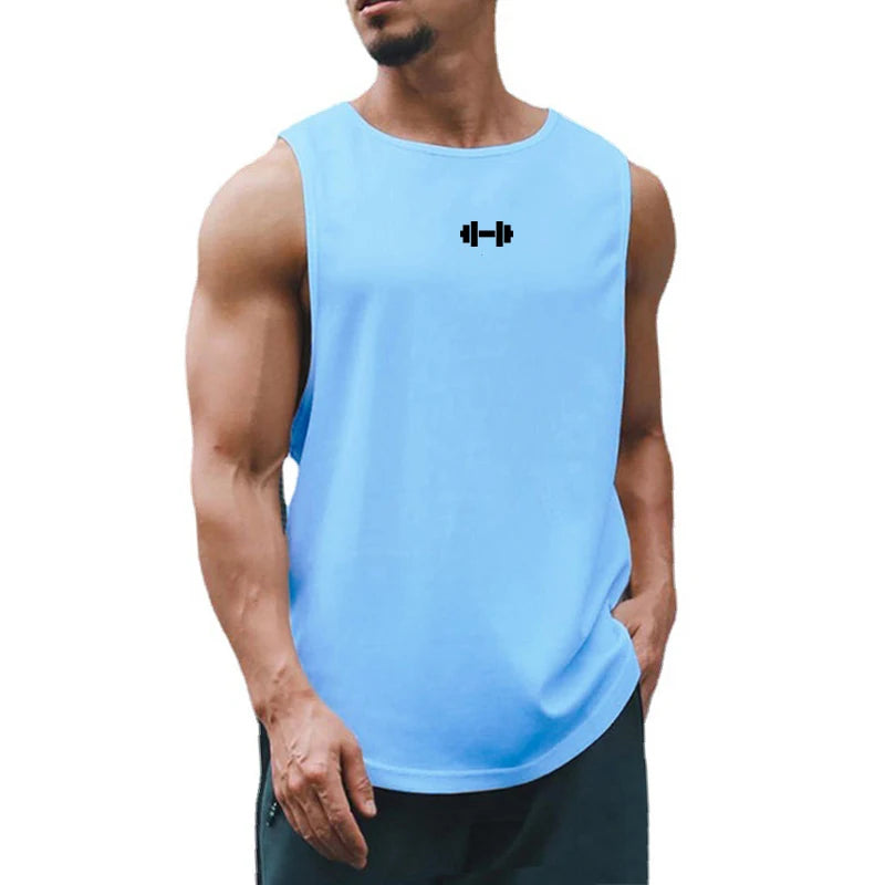 SmartGearPros Men's Gym Tank – Breathable, Sleeveless Muscle Tee for Summer Workouts
