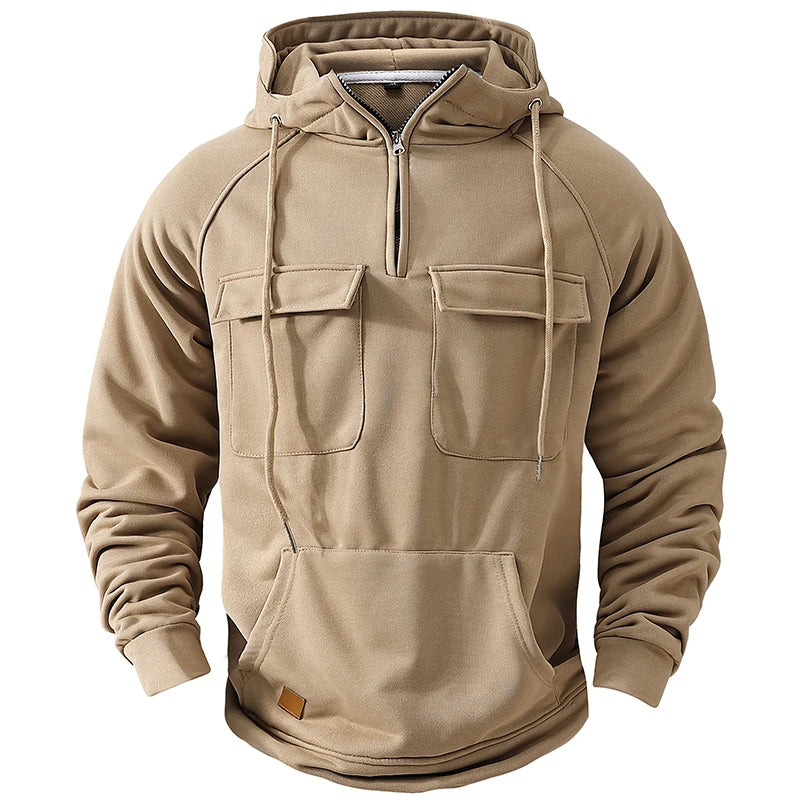 Hood and drawstring details shown up close