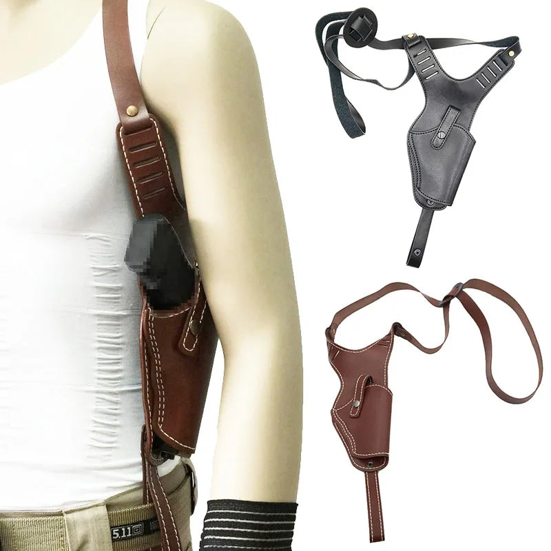 Tactical Leather Shoulder Holster – Concealed Underarm Carry System