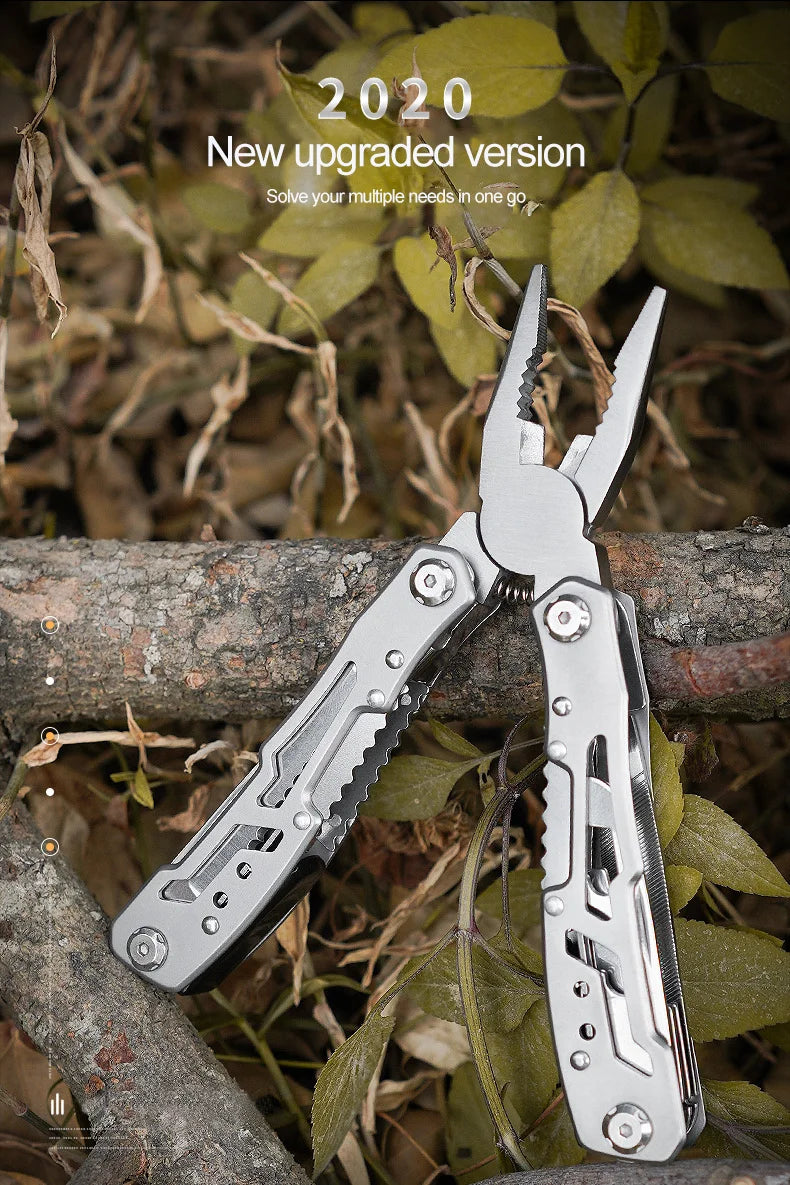 SmartGearPros Folding Multi-Tool – Pliers, Knife, Screwdriver & More in Pocket-Size Stainless Steel Kit
