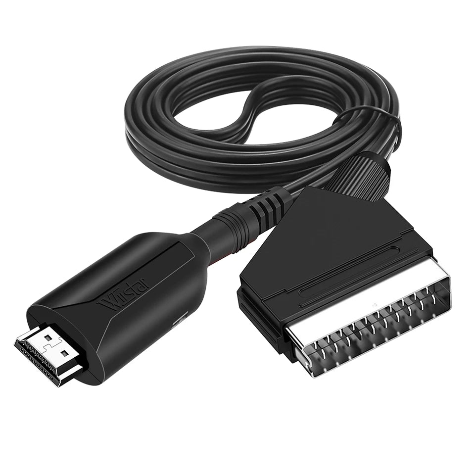 SmartGearPros HDMI to SCART Converter – AV Adapter for Retro TVs, DVD Players & Legacy Displays