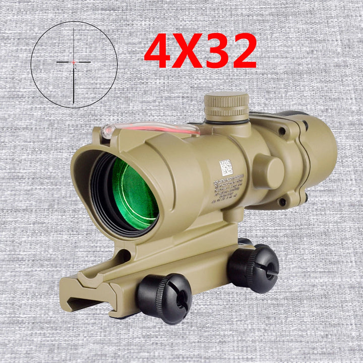 LAMBUL 4x32 Magnifier Scope with Red/Green Dot Sight & Killflash