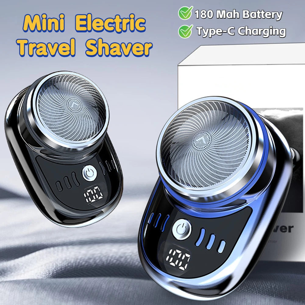 Main image of mini travel electric shaver for men with USB charging