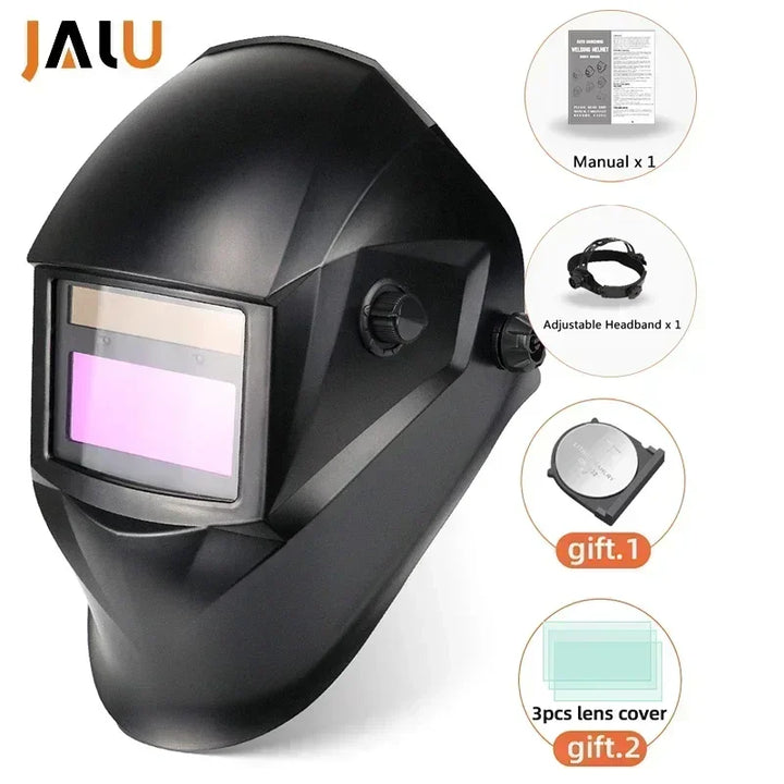 Arc flash protection graphic overlay on lens