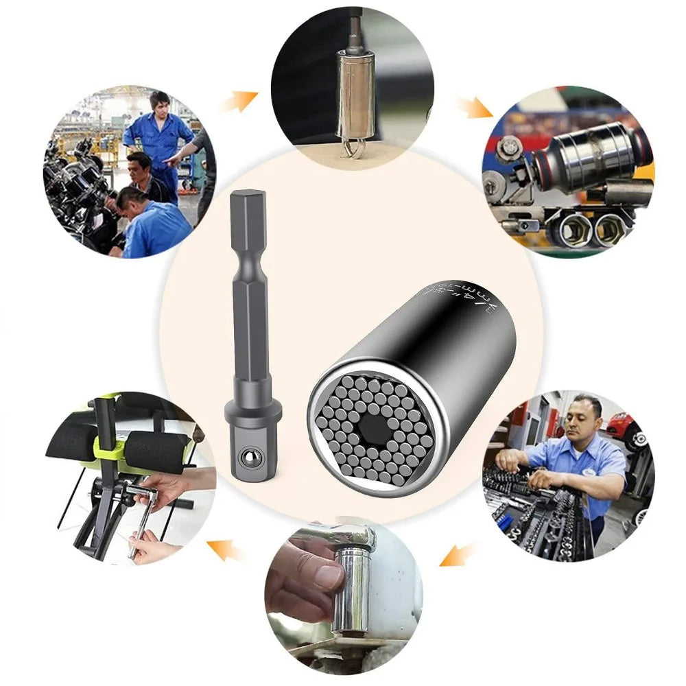 SmartGearPros Torque Drill Adapter Kit – Universal Power Wrench & Ratchet Set for DIY, Auto, & Shop Use