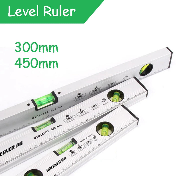 SmartGearPros Magnetic Spirit Level – Precision 300mm–450mm Ruler with Bubble Vials for Accurate Measuring