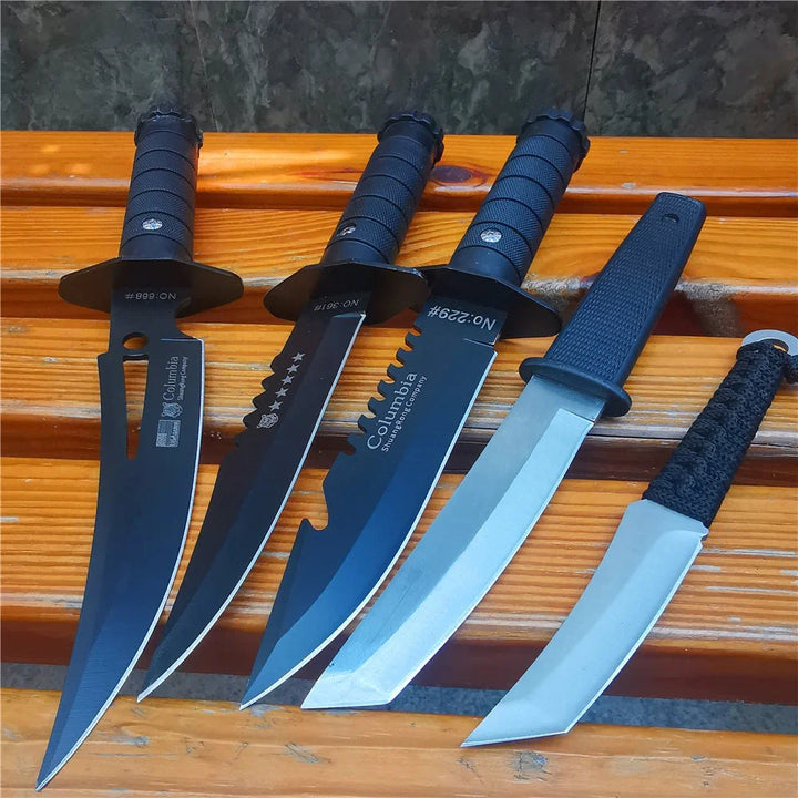 SmartGearPros 12 Inch Fixed Blade Bowie Knife - Hunting Survival Skinning Camping Knife with Sheath