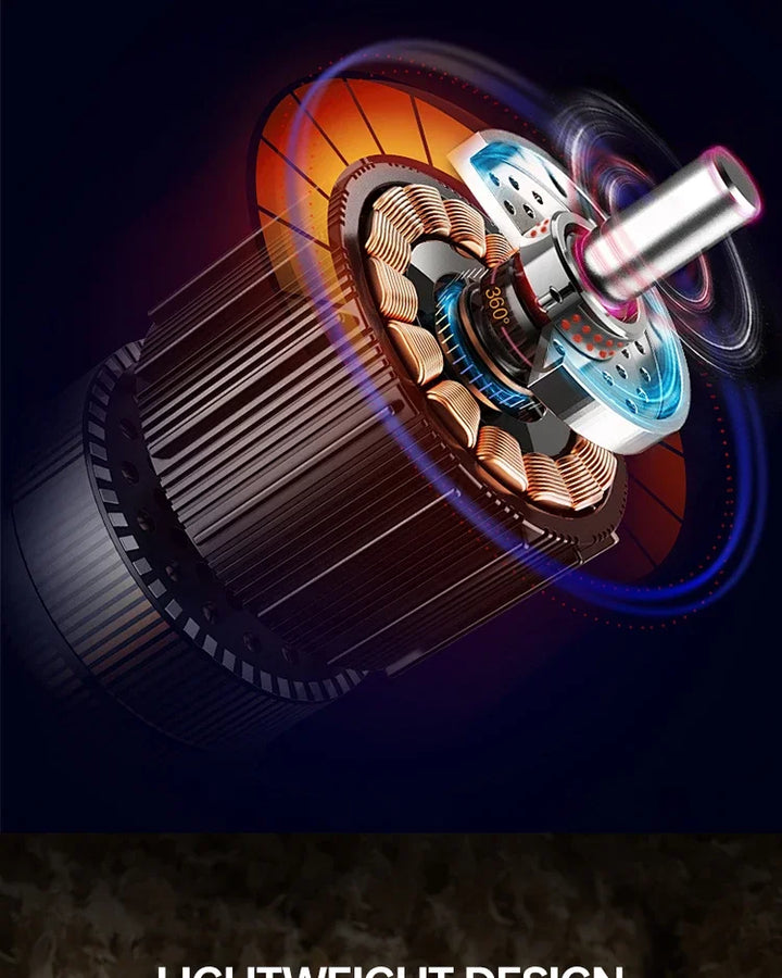 Close-up of a mechanical component with glowing elements on a dark background