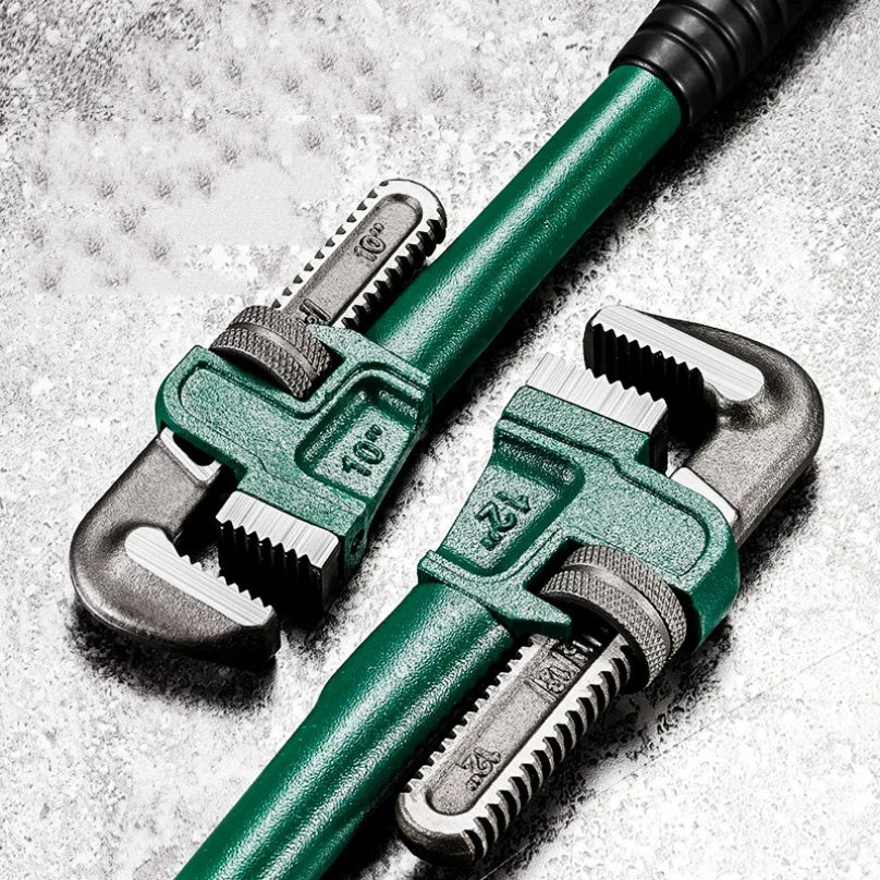 SmartGearPros Carbon Steel Pipe Wrench - 10/12/14/18 Inch Heavy Duty Universal Adjustable Plumbing Hand Wrench Industrial