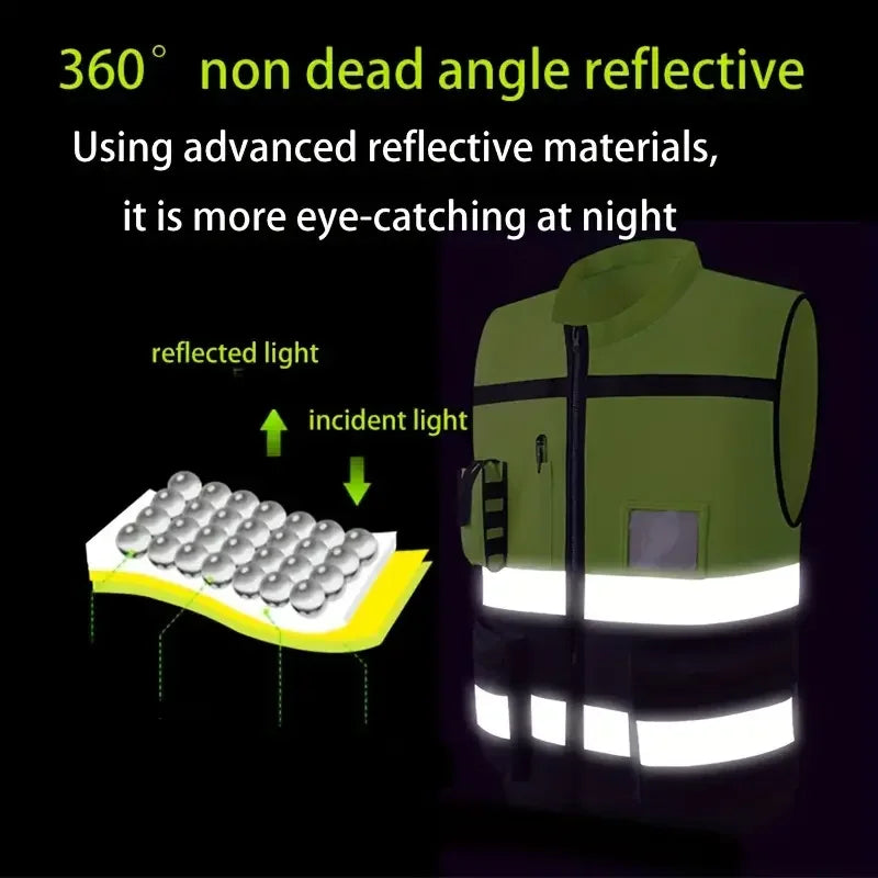 SmartGearPros Mesh Safety Vest – Breathable Reflective Gear for High-Visibility Work