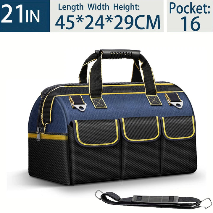 SmartGearPros 23-inch Heavy-Duty Tool Bag – Waterproof, Large Capacity, Multi-Pocket Organizer