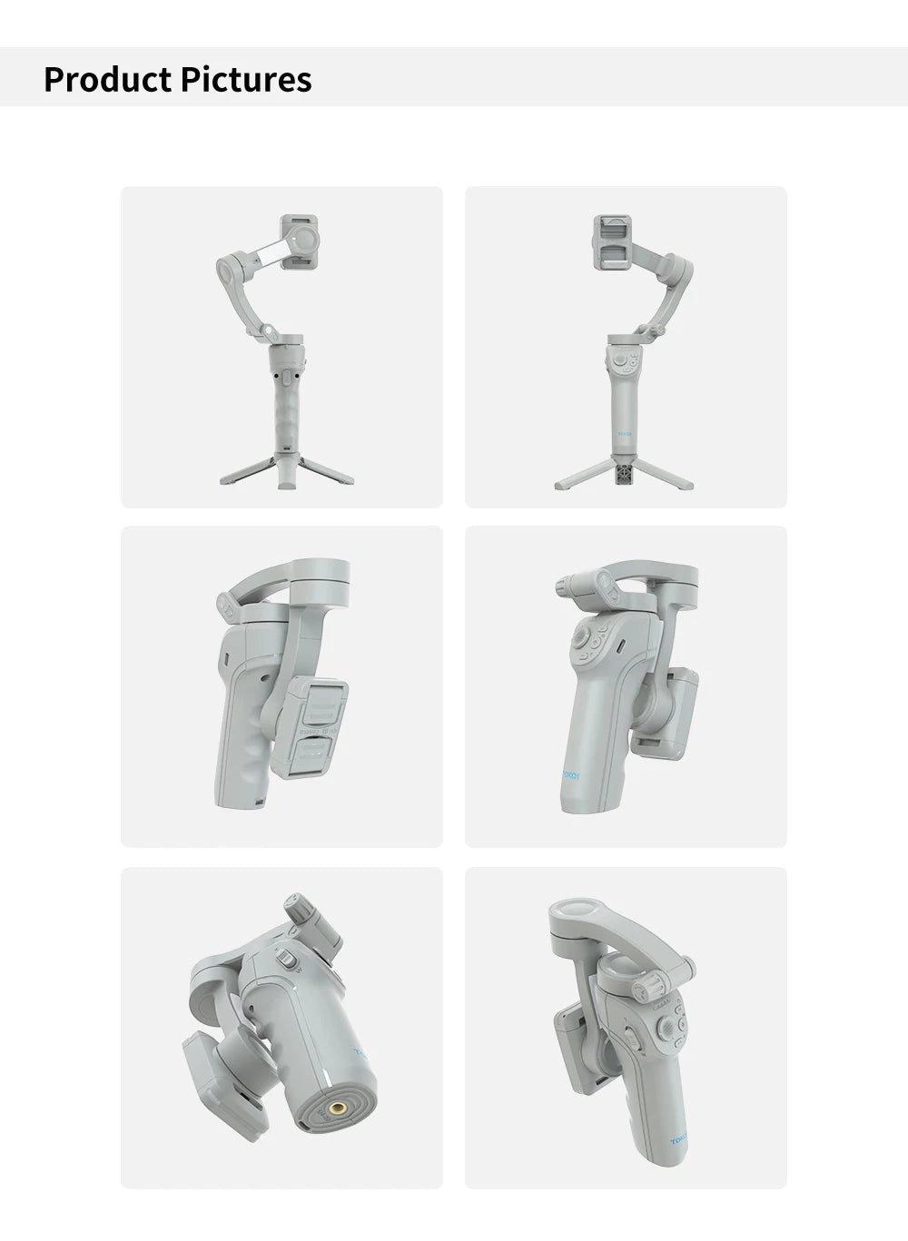 SmartGearPros 3-Axis Smartphone Gimbal – TOKQI M01 Handheld Stabilizer with Anti-Shake Tech & Add-On Options