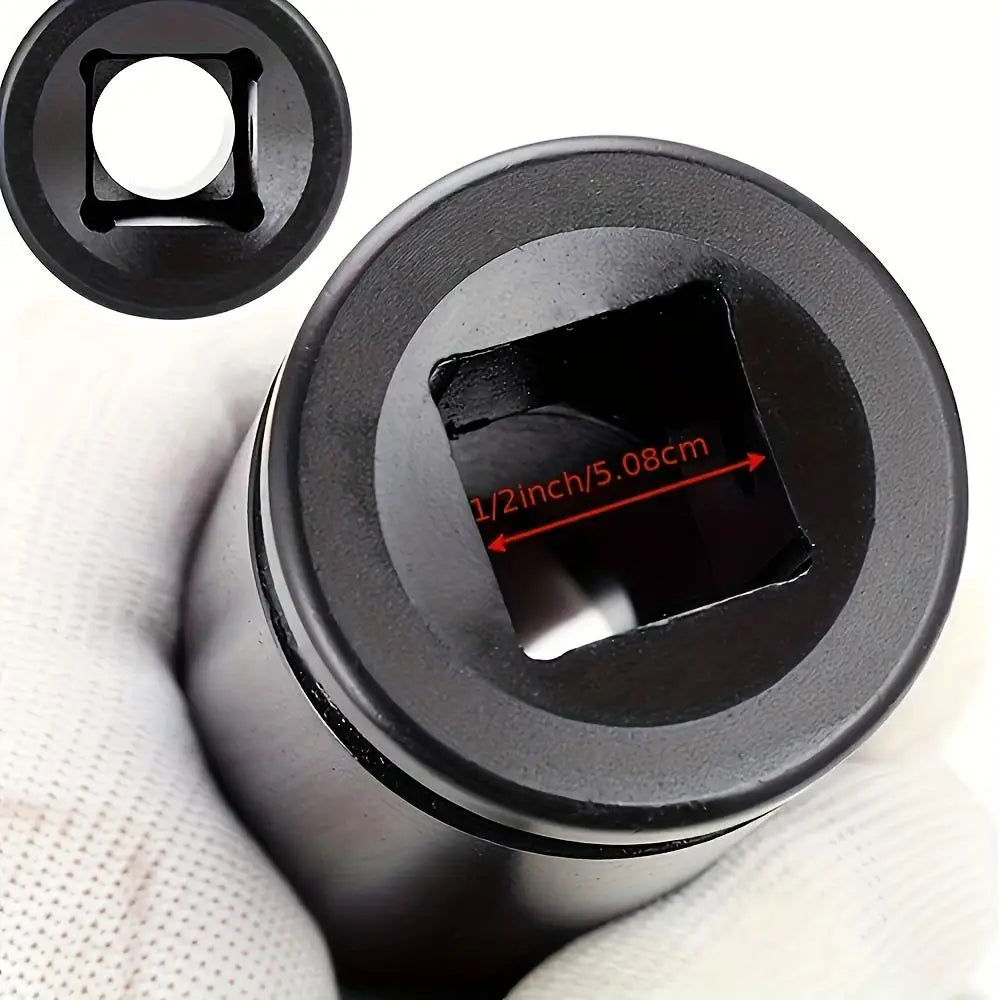 Heavy Duty 1 2 Inch Drive Hex Sleeve Set 20 Piece 8 32Mm Black Finish product image showing features or usage