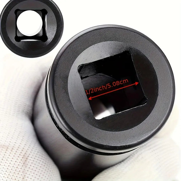 Heavy Duty 1 2 Inch Drive Hex Sleeve Set 20 Piece 8 32Mm Black Finish product image showing features or usage