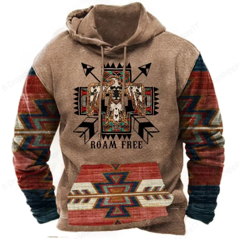 SmartGearPros 3D Print Hoodie – Fashionable Long Sleeve Sweatshirt for Men & Women, Vintage Streetwear Style