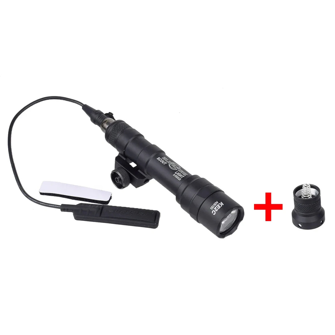 SmartGearPros Tactical SureFire M600 Weapons Flashlight - Hunting Scout Torch for AR15 Rifle with Button Remote