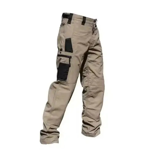 SmartGearPros Men's Rugged Work Pants – Multi-Pocket, Wear-Resistant, Heavy-Duty Straight-Leg Design