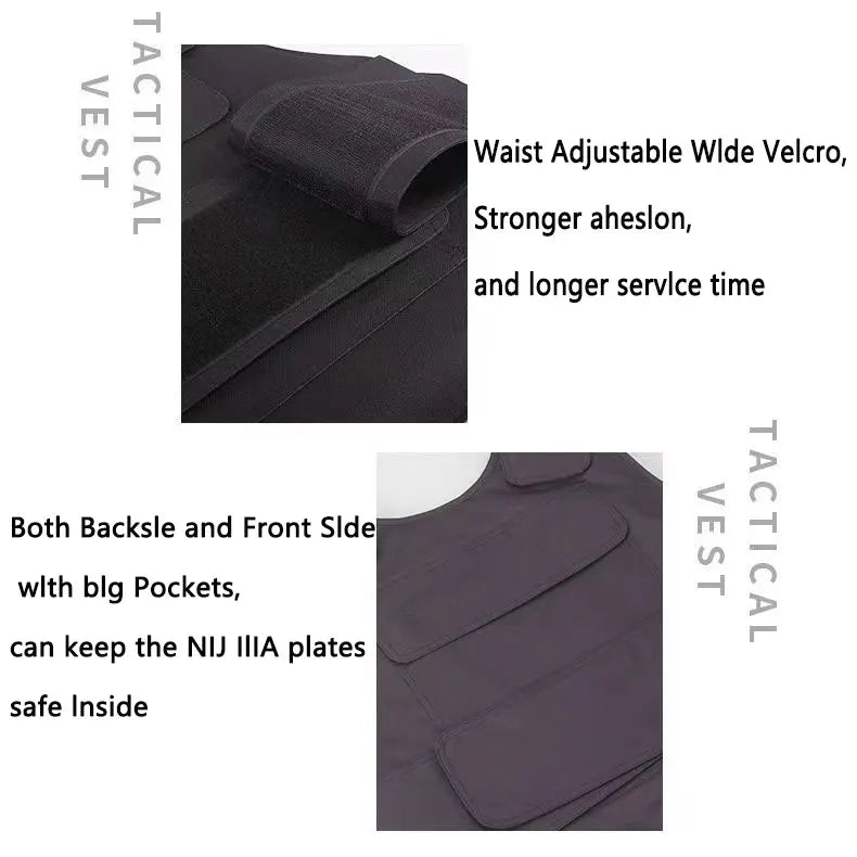 SmartGearPros Bulletproof Steel Plate - Ballistic Body Armour Stab-Proof NIJ IIIA Level Composite