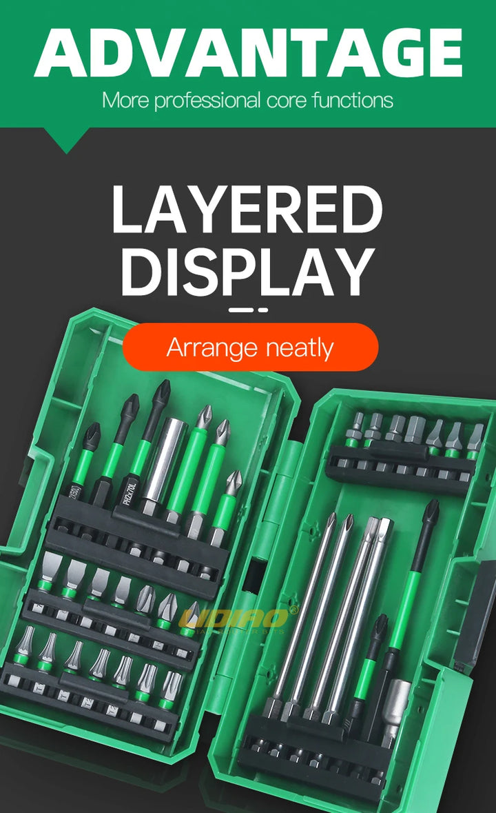 Lidiao 35Pcs Screwdriver Drill Bit Set Magnetic Bit Hexagon Socket Set With Included Storage Case Multifunction Repair Tool Kit product image showing features or usage